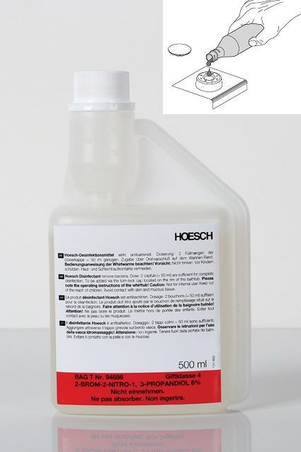 HO Zubehör, Hoesch Desinfektionsmittel für Whirlwannen 500 ml