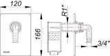 DALLMER Anschlussset Waschgeräte-Siphon 400 Vario