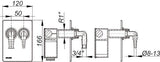 DALLMER Anschlussset Waschgeräte-Siphon 400 Vario