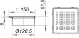DALLMER Aufsatz Quadra CD 15 seitenverstellbar, 150 x 150 mm
