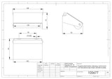 Papierrollenhalter Messing verchromt mit feststehender Rolle (Hotelmodell)