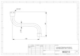 S-Auslauf Messing verchromt flachdichtend 3/4 Zoll