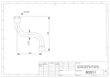 S-Auslauf Messing verchromt flachdichtend 3/4 Zoll