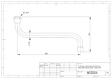 S-Auslauf Messing verchromt flachdichtend 3/4 Zoll