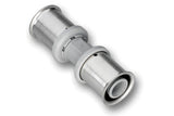 Roth Kupplung aus Hochleistungskunststoff PPSU mit MS-Pressfitting und Stützkörper für unlösbare Verbindungen an Roth Systemrohren Alu-Laserplus®