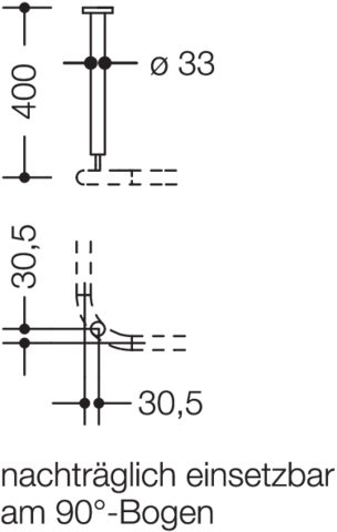 HEWI Deckenabhängung Serie 801