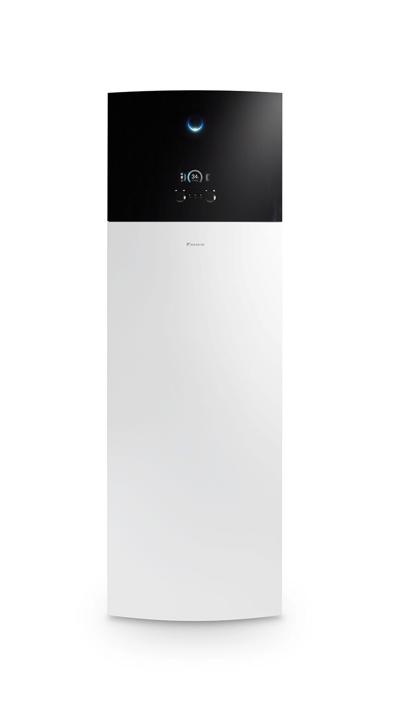 Luft-Wasser-Wärmepumpen-Inneneinheit DAIKIN Altherma 3 R F 6-8 kW H, Version Heizen, mit integriertem 230 L Edelstahlspeicher, Farbe weiss
