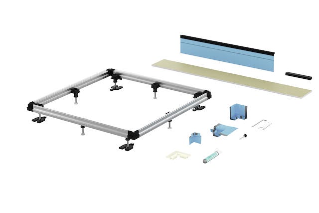 Einbausystem Universal, Aluminium/Kunststoff, rahmenbasierend, höhenverstellbar, schallschutzklasse 3