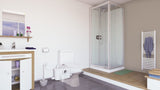 SFA Sanibroy SANIPRO XR UP, Fäkalienhebeanlage zum Anschluss an WC, Waschtisch, Dusche und Bidet. Mit Silence-Technologie.