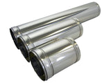 BS DW Rohrelement Doppelwandiges Edelstahl-Abgassystem, mit Klemmband
