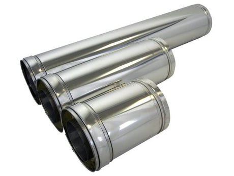 BS DW Rohrelement Doppelwandiges Edelstahl-Abgassystem, mit Klemmband