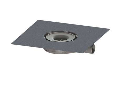 KESSEL Grundkörper Der Ultraflache 54, Verriegelung, Rost Design, Sperrwasserhöhe 22 mm, Abdichtung Grundkörper durch werksseitig angebrachte Dichtmanschette (WaD)