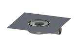KESSEL Grundkörper Der Ultraflache 54, Verriegelung, Rost Design, Sperrwasserhöhe 22 mm, Abdichtung Grundkörper durch werksseitig angebrachte Dichtmanschette (WaD)