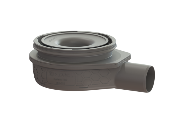 KESSEL Grundkörper Der Ultraflache 79, Länge 227 mm, Verriegelung, Rost Design, Sperrwasserhöhe 50 mm, Abdichtung Grundkörper durch