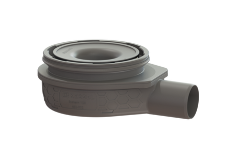 KESSEL Grundkörper Der Ultraflache 79, Länge 227 mm, Verriegelung, Rost Design, Sperrwasserhöhe 50 mm, Abdichtung Grundkörper durch