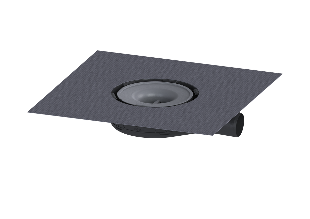KESSEL Grundkörper Der Ultraflache 54, Verriegelung, Rost Design, Sperrwasserhöhe 22 mm, Abdichtung Grundkörper durch werksseitig angebrachte Dichtmanschette (WaD)