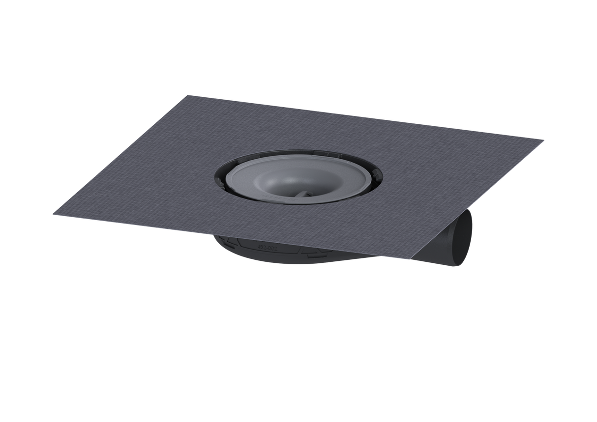 KESSEL Grundkörper Der Ultraflache 54, Verriegelung, Rost Design, Sperrwasserhöhe 22 mm, Abdichtung Grundkörper durch werksseitig angebrachte Dichtmanschette (WaD)