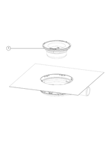 KESSEL Grundkörper Der Ultraflache 54, Verriegelung, Rost Design, Sperrwasserhöhe 22 mm, Abdichtung Grundkörper durch werksseitig angebrachte Dichtmanschette (WaD)