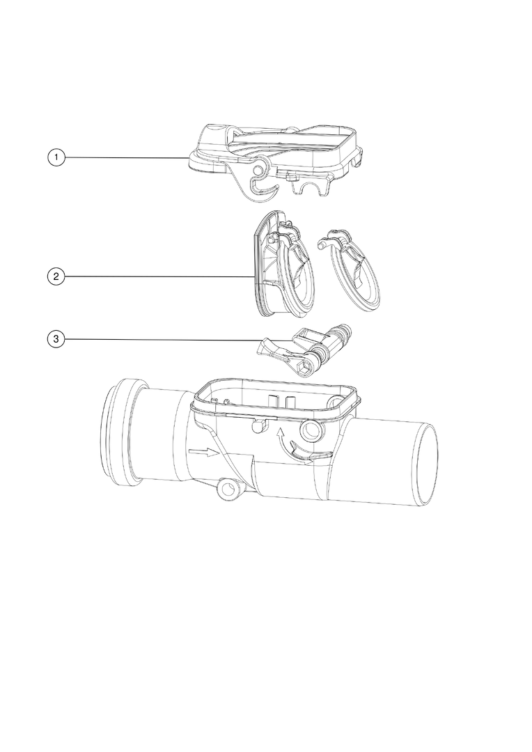 KESSEL Rückstauverschluss Staufix, freiliegende Abwasserleitung, 2 mechanische Rückstauklappen