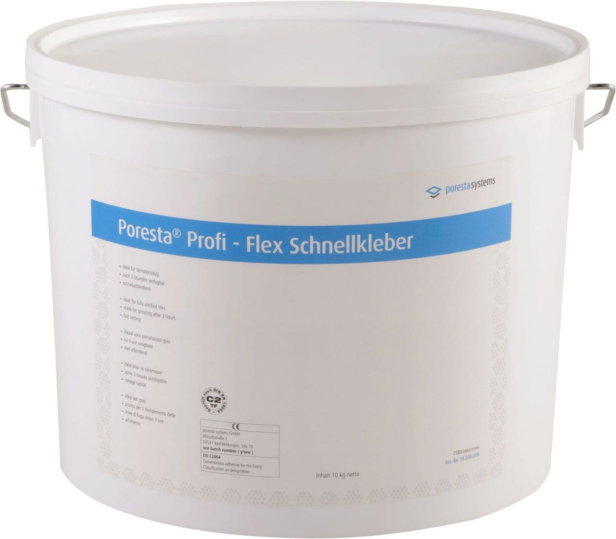 Poresta Duschsystem Montagezubehör Profi-Flex Schnellkleber 10 kg