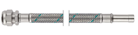 NEOPERL NEOFLEX Panzerschlauch DN8 Quetschverschraubung x Rohrstutzen 3/8"/10mm x 10mm