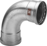 Viega Temponox XL-Bogen 90° Stahl I/I nichtrostend, Modell 1716XL