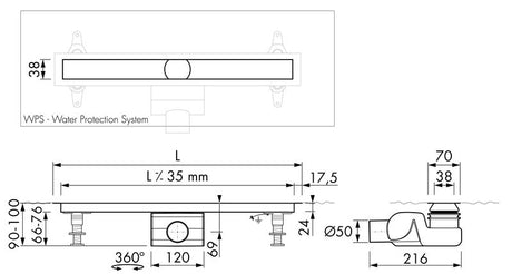 ESS Rohbauset XS-line 90cm