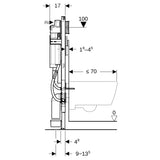 GE Duofix Element für WWC, 112 cm mit Sigma UP-SPK 12 cm, BF