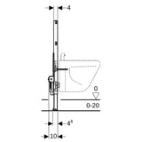 GE Duofix Element für Bidet 82 cm Universal