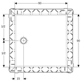 GE Setaplano Duschfläche 90 x 90 cm