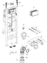GE Duofix Element für WWC, 112 cm, mit Sigma UP-SPK 12cm, BF, Stütz/Haltegriffe