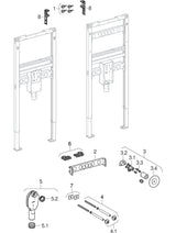 GE Duofix Element für WT, 130 cm für AP-Armatur, mit UP-GV