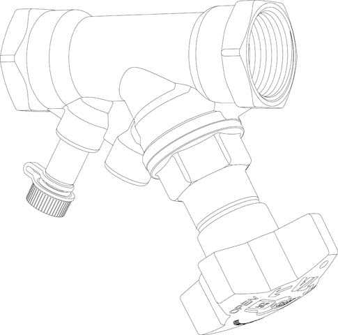 TA Strangabsperrventil STS, PN 25 DN 50, G 2, kvs 42,4 m3/h