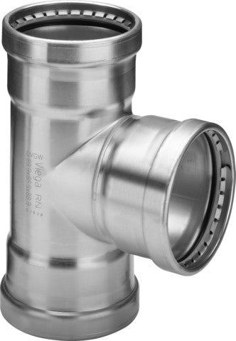 Viega T-Stück mit SC Sanpress Inox XL 2318XL in 76,1x64x76,1mm Edelstahl
