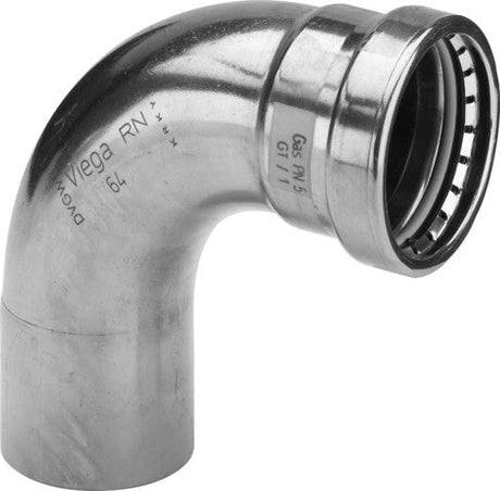Viega Bogen 90 Grad Profipress G XL 2616.1XL für Gas in 64,0mm Kupfer